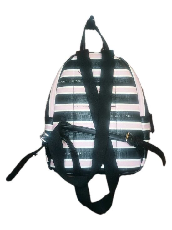 Tommy Hilfiger Pink & Black Mini Backpack Adjustable Straps New main image 13